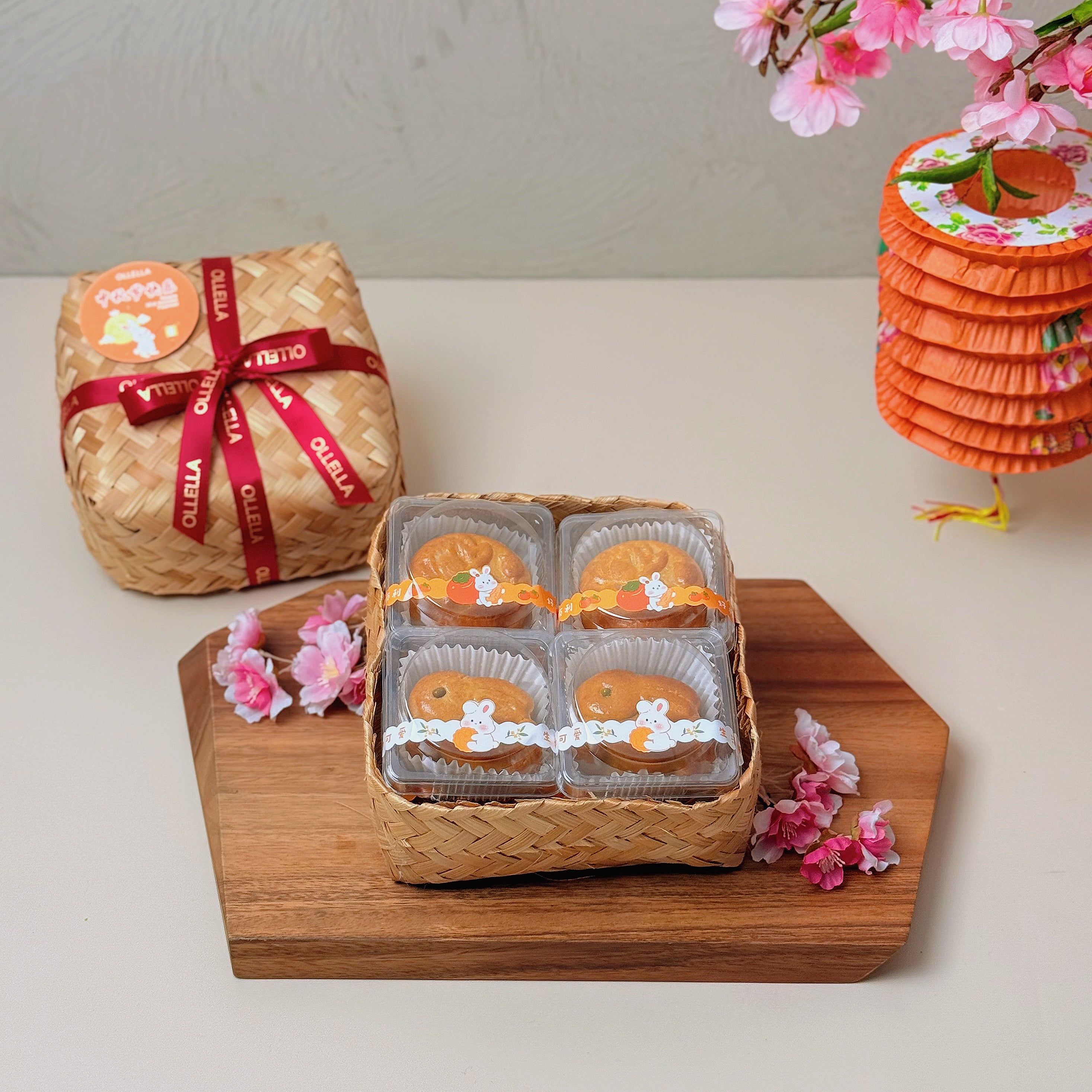8pcs Mooncake Bamboo Parcel