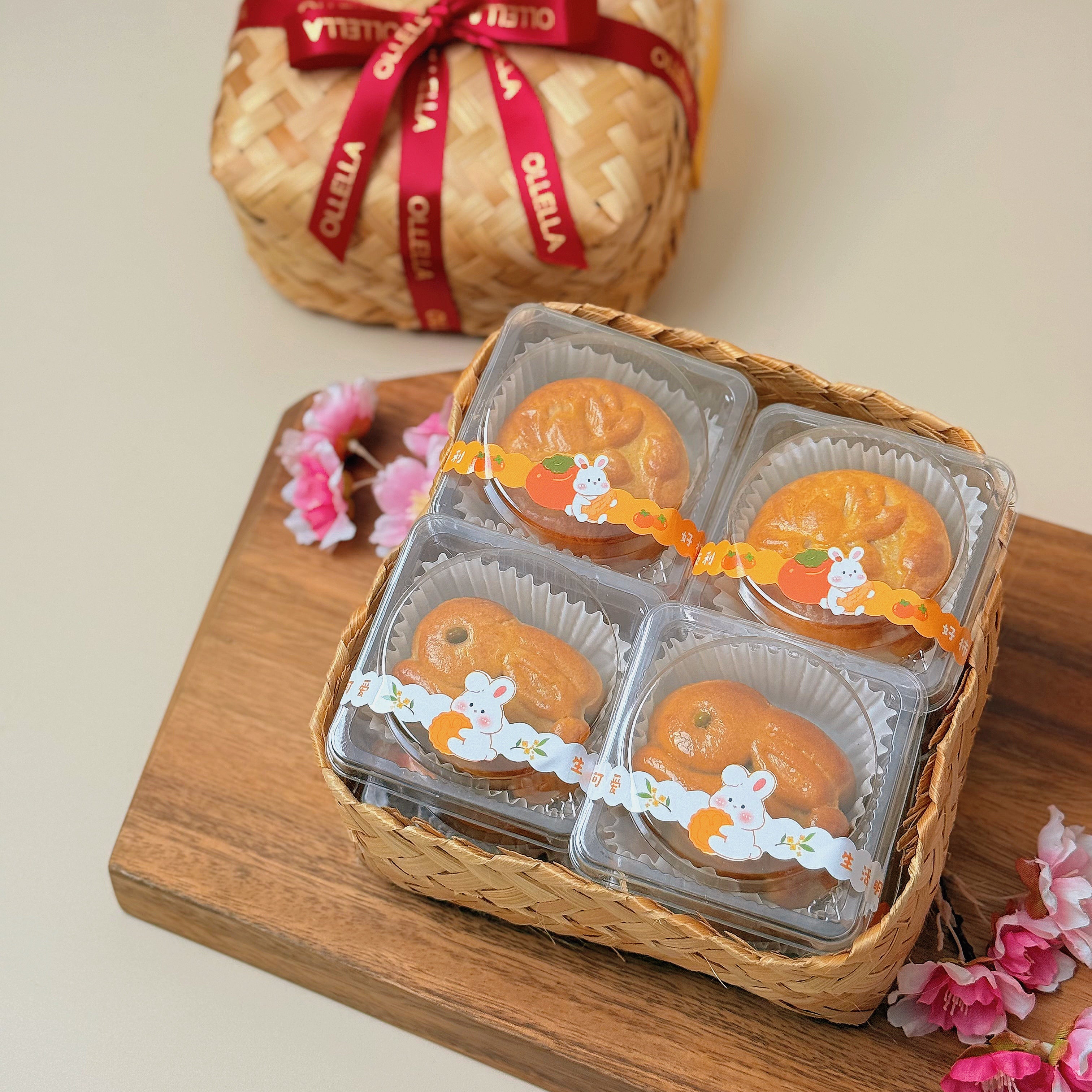 8pcs Mooncake Bamboo Parcel