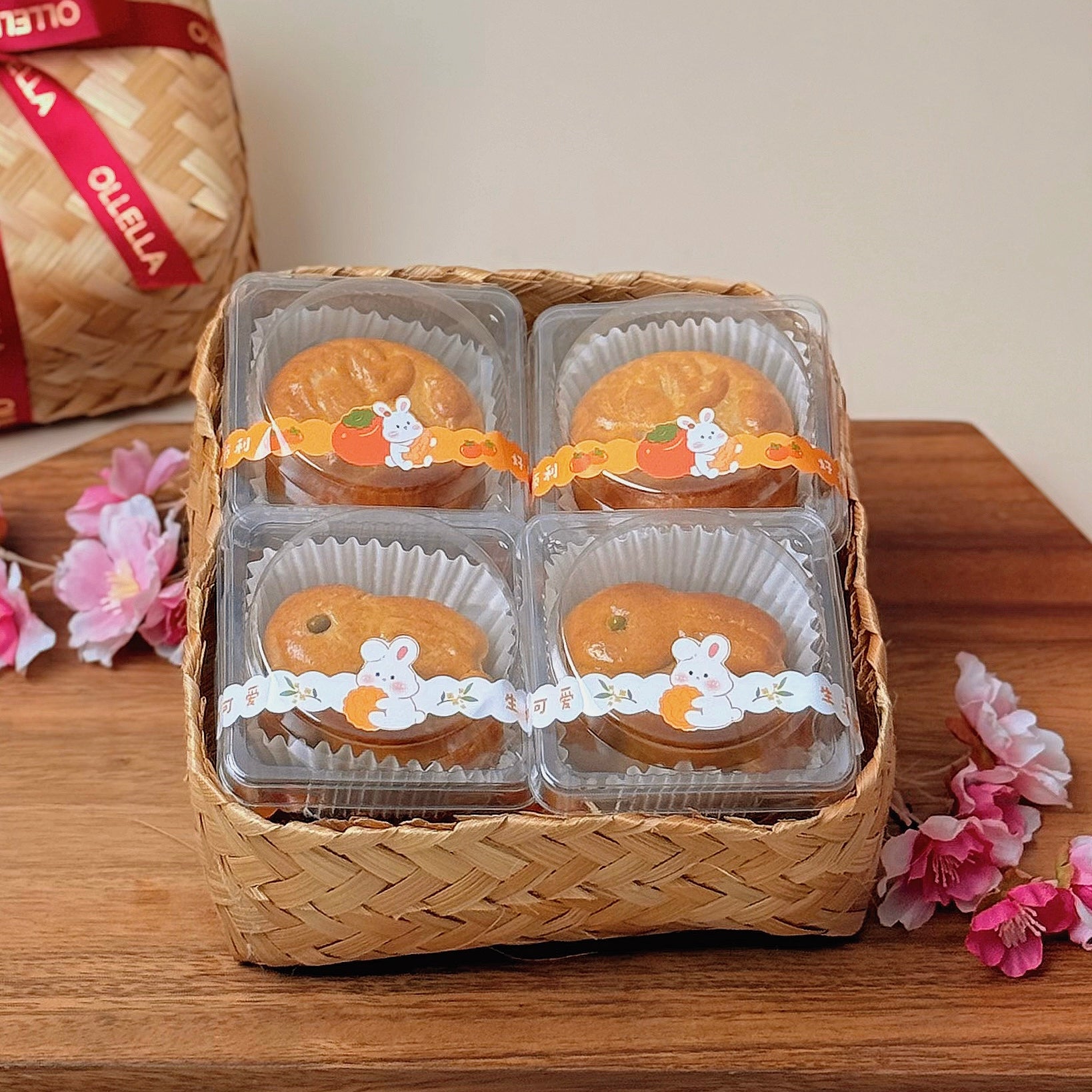 8pcs Mooncake Bamboo Parcel