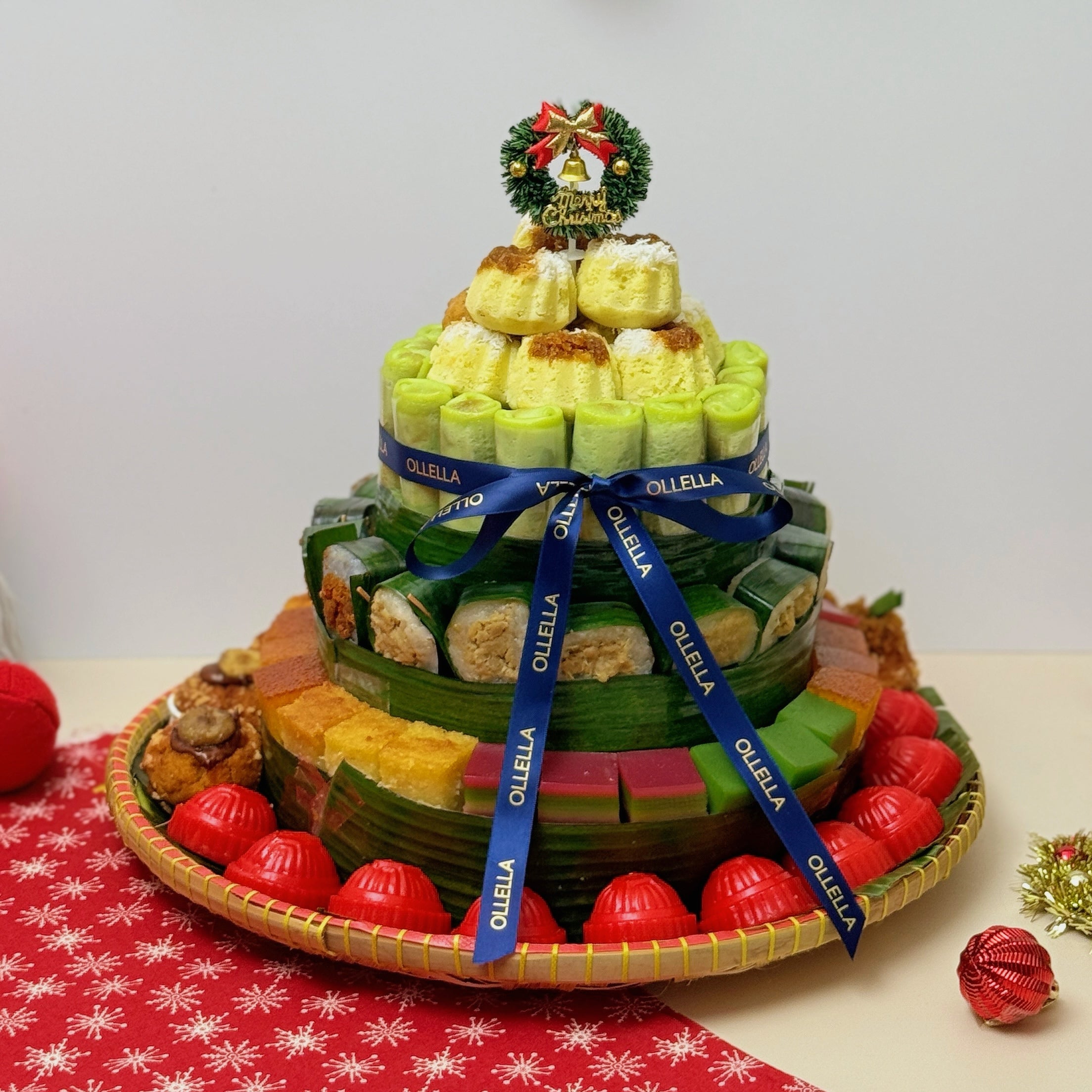 OLLELLA Christmas Kueh Tree (88pcs)