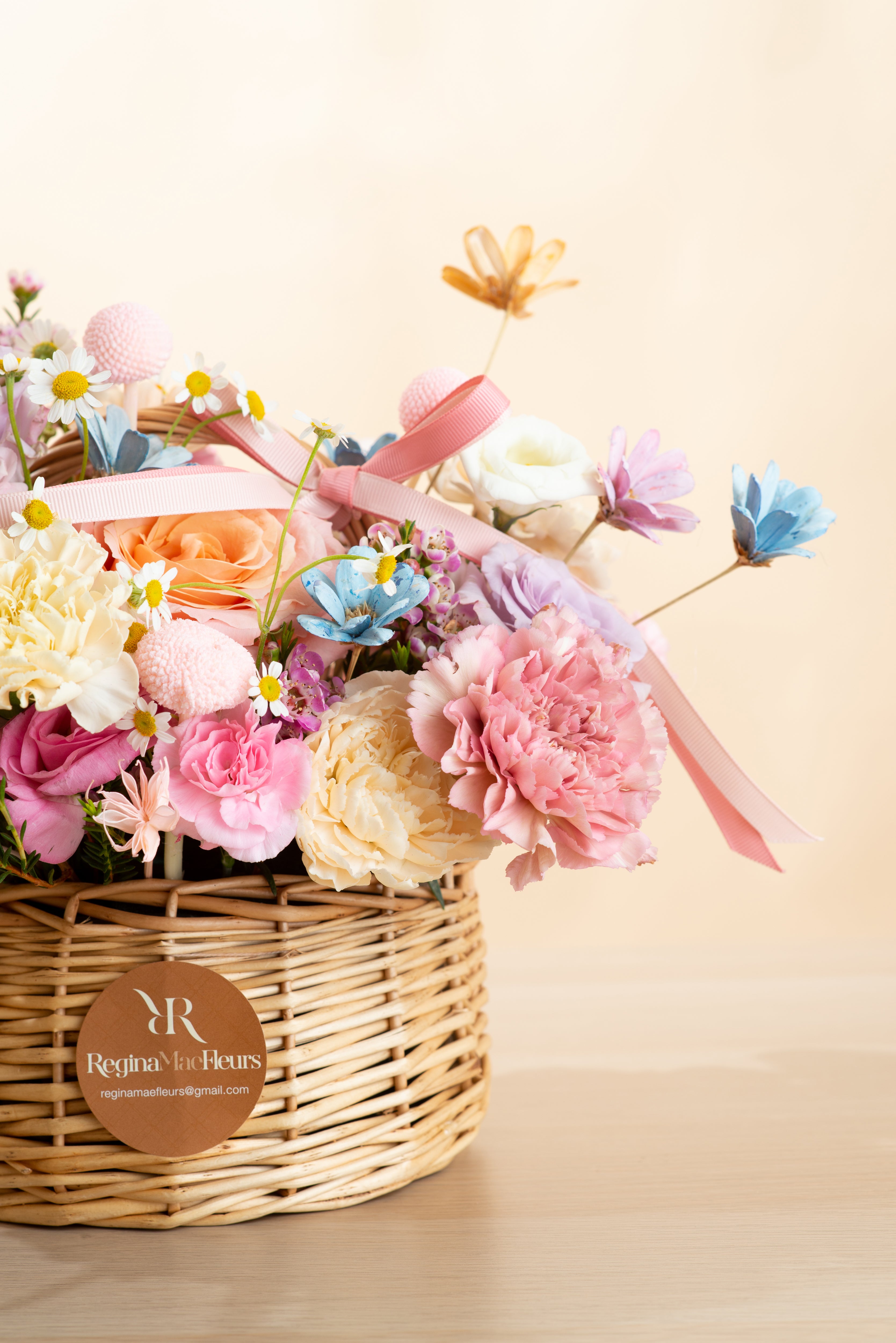 Limited Edition Floral Basket by Regina Mae Fleur  (6,7,8 May only)